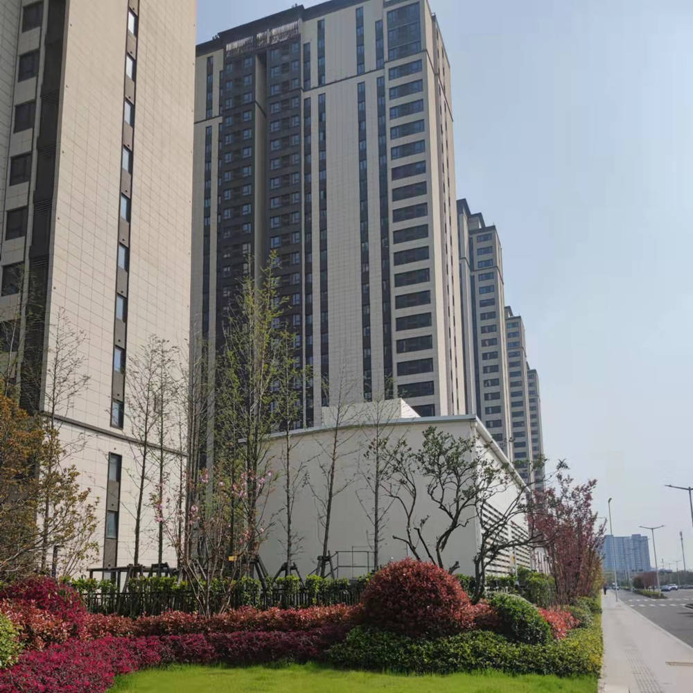 某小區風冷熱泵機降噪項目